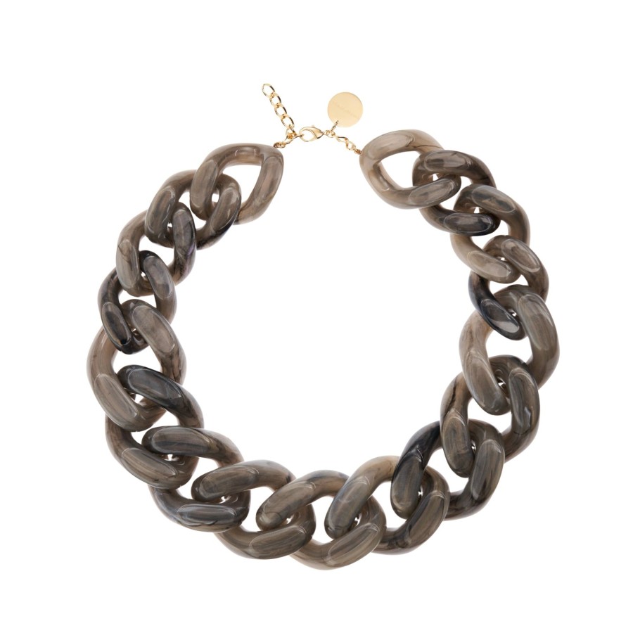 Jewelry Vanessa Baroni | Great Necklace Grey Marble – Gregbracelet